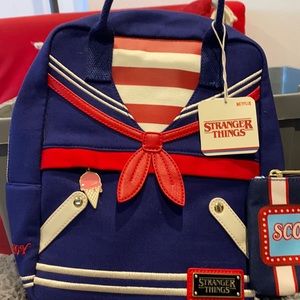 Loungefly stranger things backpack with wallet
